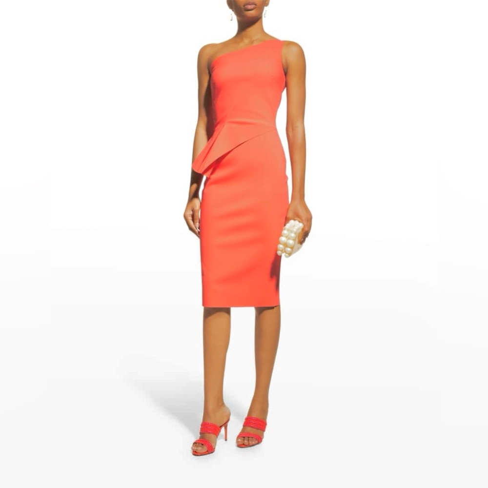 Chiara Boni La Petite Robe Women’s Zulema One-Shoulder Ruffle Sheath Dress